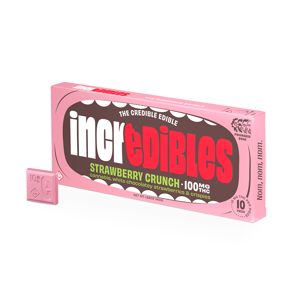 Incredibles - Strawberry Crunch - Chocolates - 100mg 10 Pack